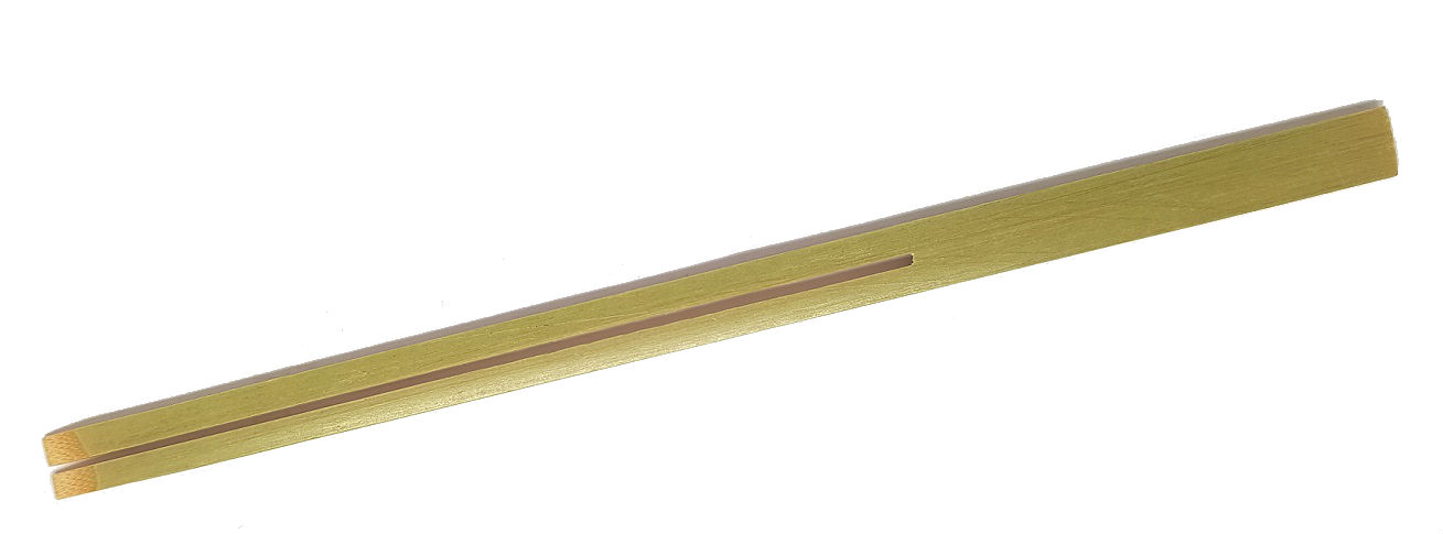 Brocheta pinza de bambú 18cm 100unid
